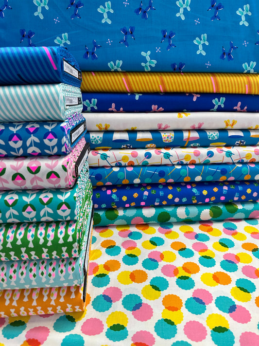Eye Candy by Ruby Star Society Eye Candy Stripe Frost    RS5155.13 Cotton Woven Fabric
