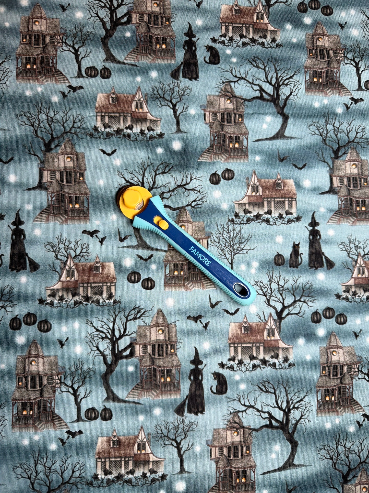 Harvest Moon Spooky Scenic Dusty Blue by Grace Popp 5242-19