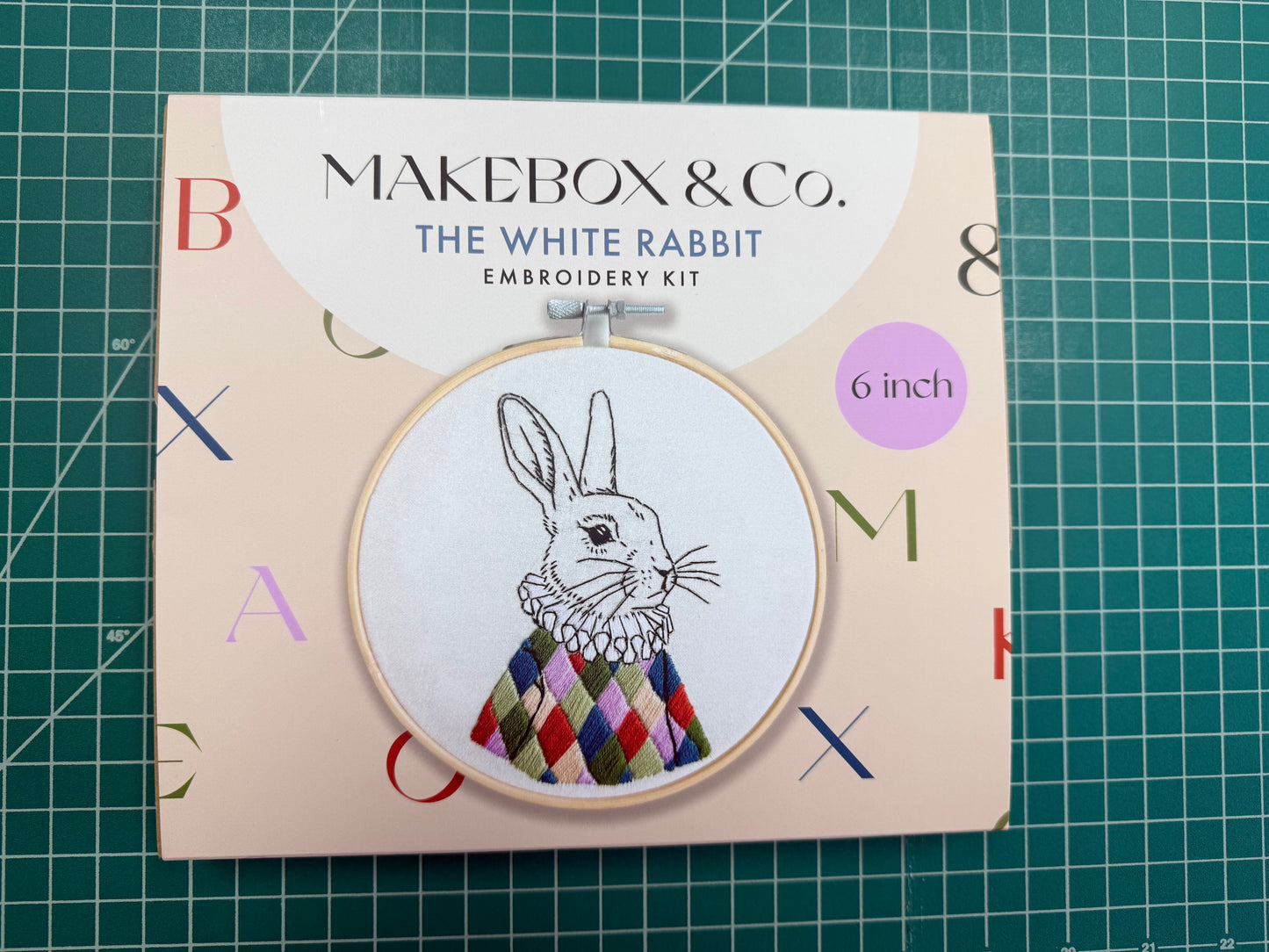 MakeBox & Co. White Rabbit Embroidery Kit KT001-87163