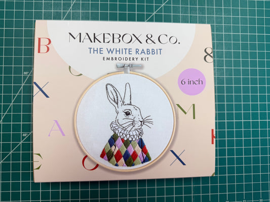 MakeBox & Co. White Rabbit Embroidery Kit KT001-87163
