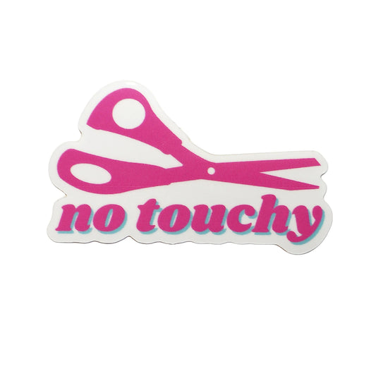No Touchy Scissors Sticker FN-STICKNOTOUCH