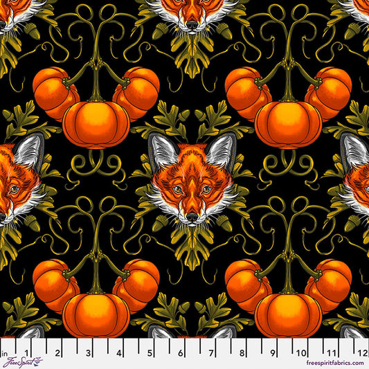 Preorder May 2027: Nocturnal Forest by Club Hauer Pumpkin Pup PWRH155.Black Fabric