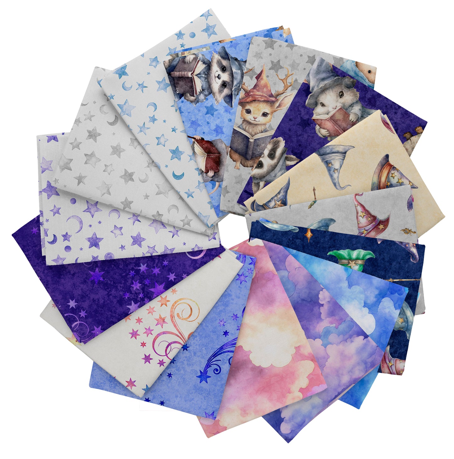 Lil' Wizards by Morris Creative Group Fat Quarter Bundle of 15   FATQY.LWIZ Bundle