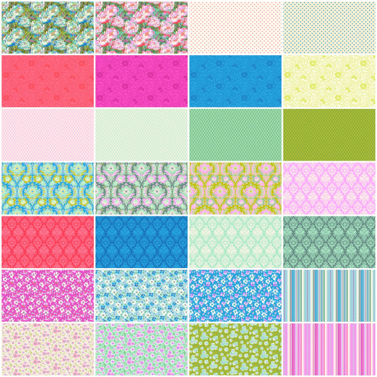 PREORDER ITEM - EXPECTED MAY 2025: Full Bloom by Heather Bailey Fat Quarter Bundle of 28 Prints FQFULLBL28-10 Bundle