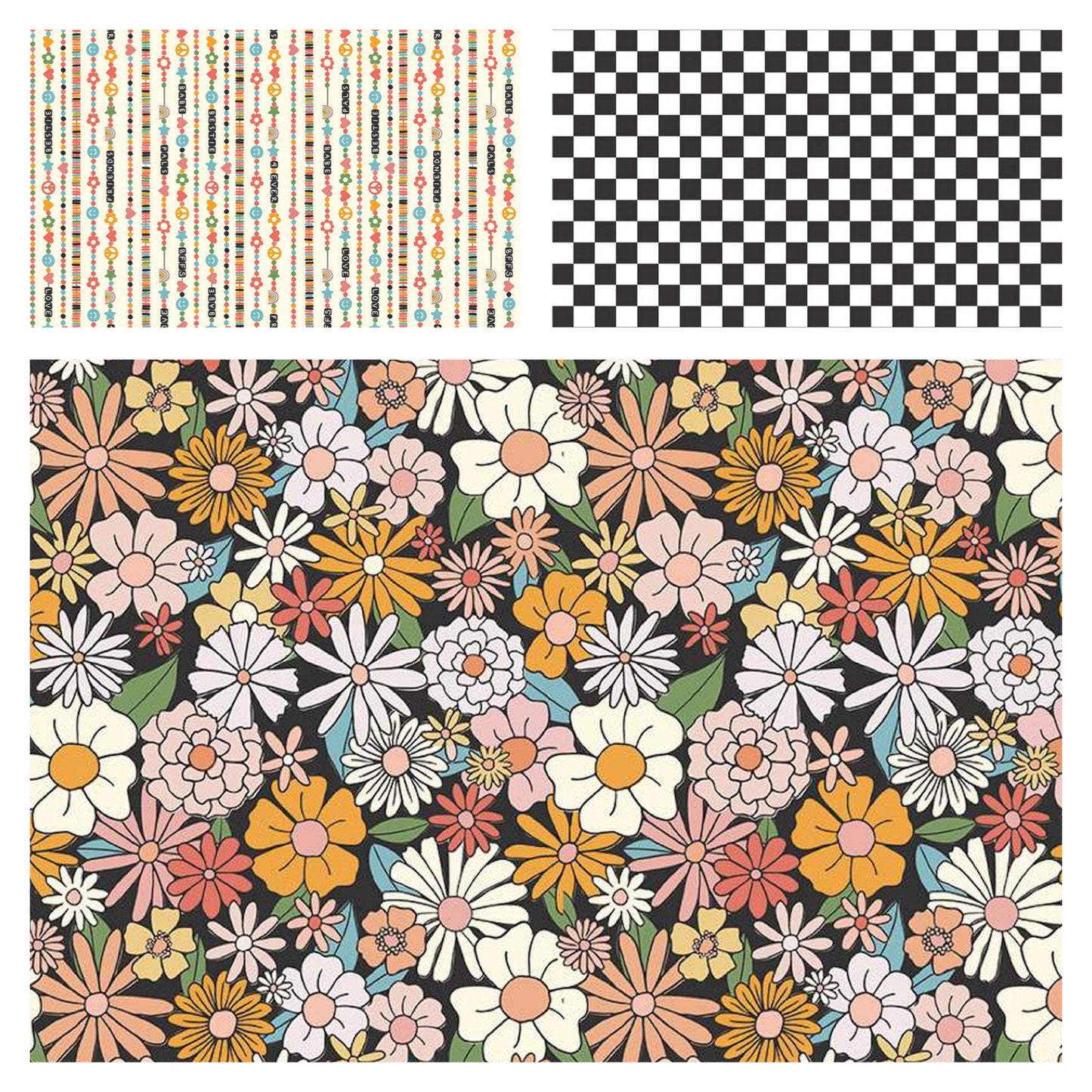 PREORDER ITEM - EXPECTED JANUARY 2025: Besties by Corinne Wells  Fat Quarter Bundle of 3 Prints