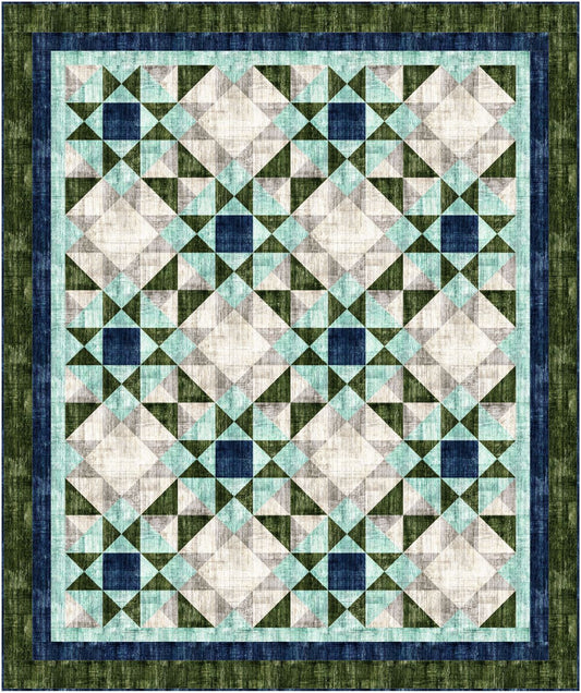 PREORDER ITEM - EXPECTED JANUARY 2025: Into The Woods by Dan Morris Forest Glade Quilt Pattern by Quilting Affections Design Pattern