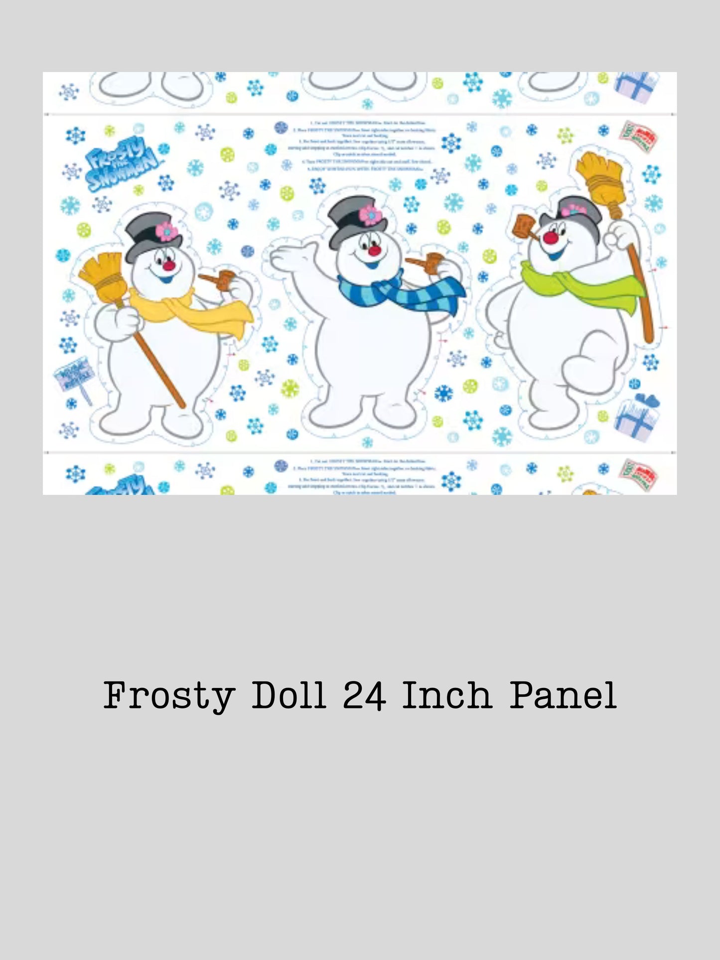 Preorder April 2027: Frosty the Snowman Frosty Doll 24" Panel White 15448-09
