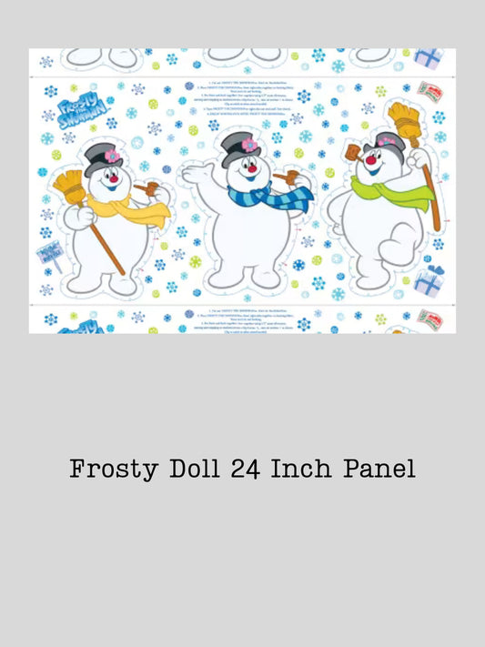 Preorder April 2027: Frosty the Snowman Frosty Doll 24" Panel White 15448-09
