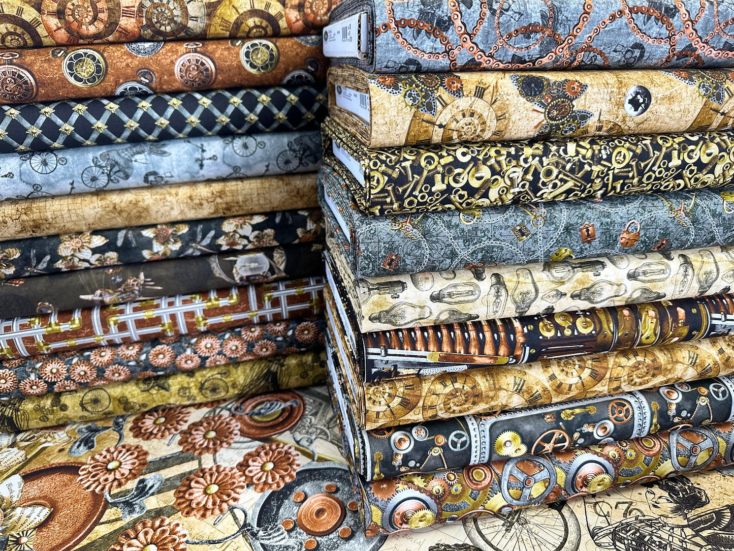 Full Steam Ahead  Fat Quarter Bundle of 19 Prints