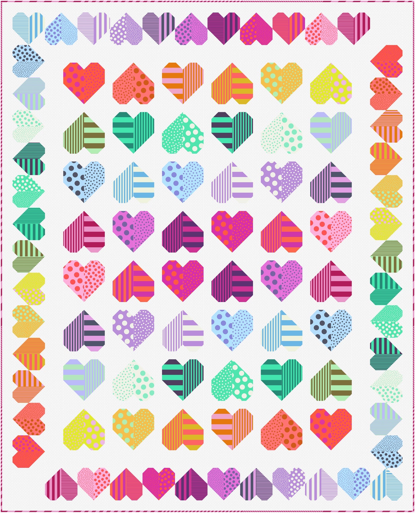 Preorder March 2027:  Full of Love Quilt Kit featuring Sticks and Stones by Tula Pink