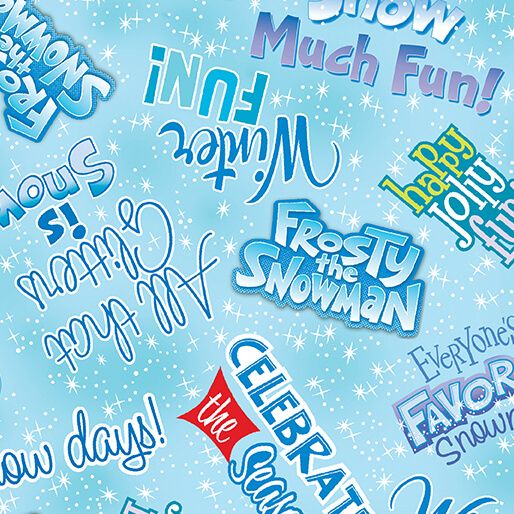 Preorder April 2027: Frosty the Snowman Frosty Fun Words Aqua 15447-80