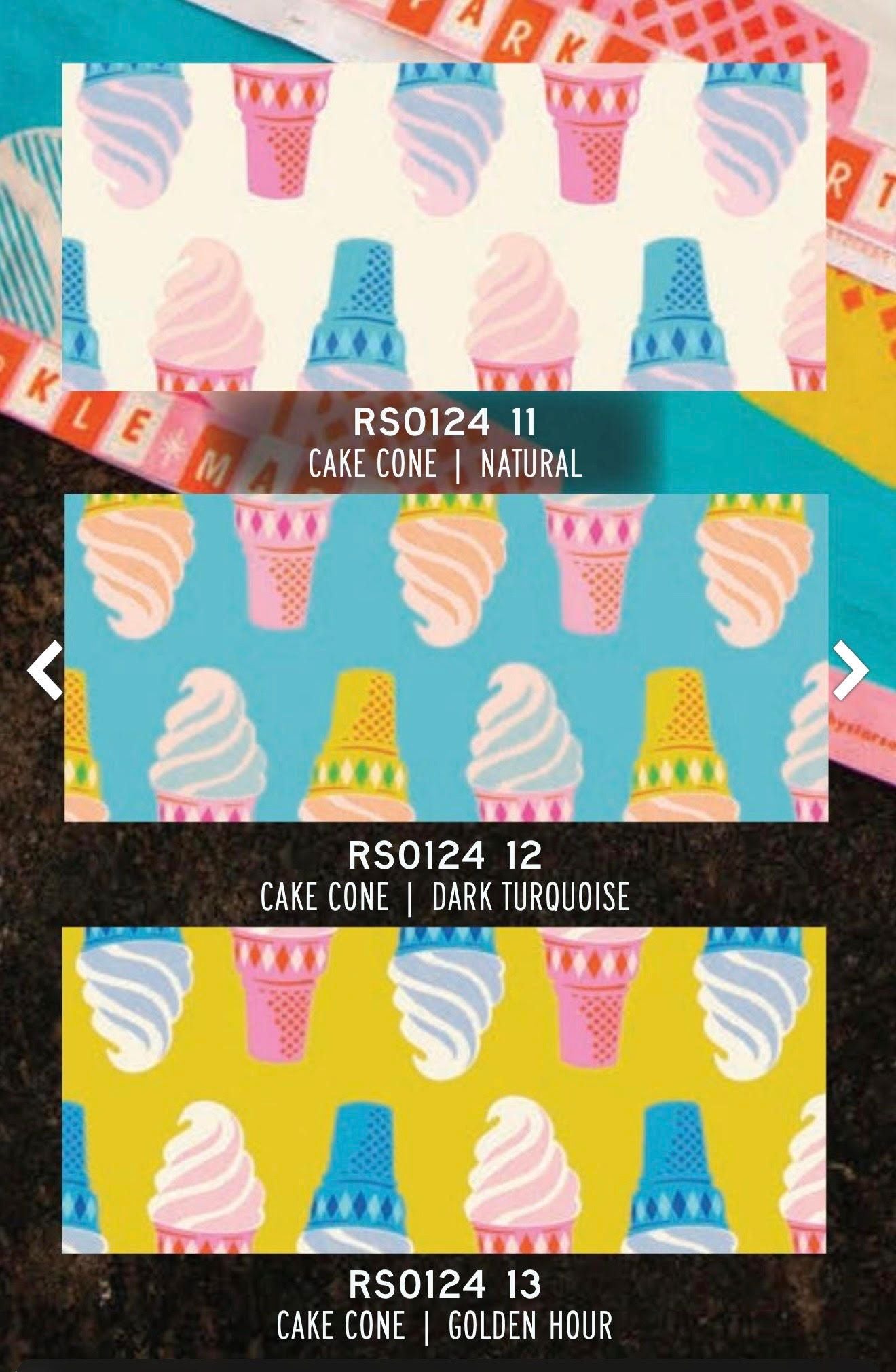 Preorder September 2026: Sparkle Mart 108" Wideback Novelty Ice Cream Vintage Retro Kitsch Natural RS0124 11 by Melody Miller