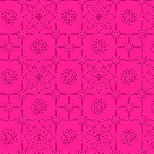 Preorder September 2026: Color Camp Bloom Glass Leatherwork Strawberry 10429-E by Alison Glass