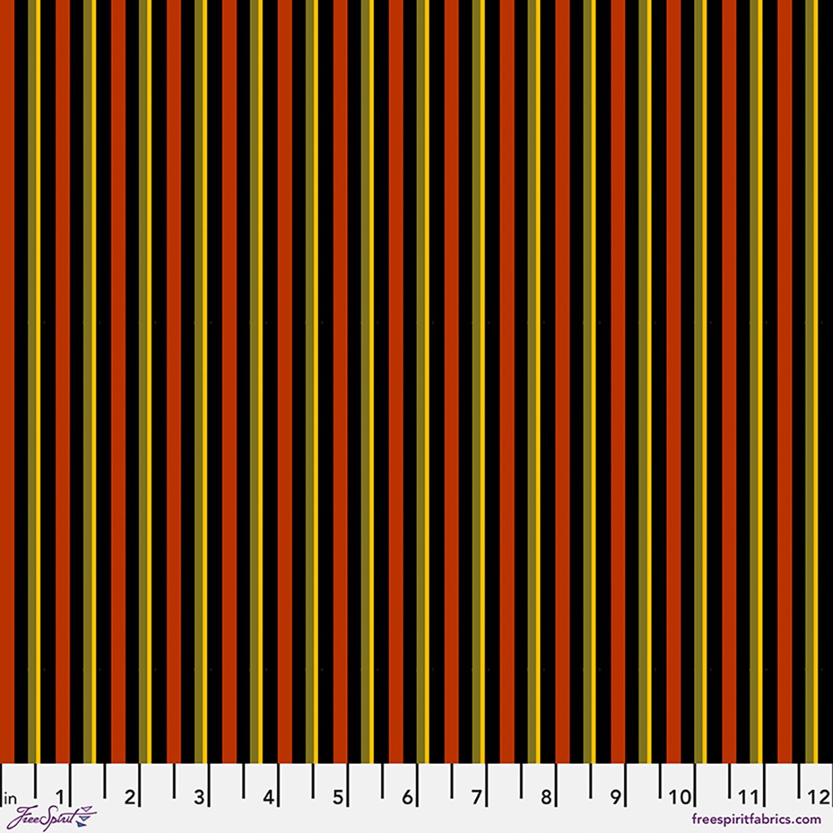 Preorder May 2027: Nocturnal Forest by Club Hauer Stripes at Midnight PWRH164.Multi Fabric