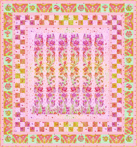 Preorder March 2027: Glow Up Afterglow Quilt Kit featuring Down to Earth by Tula Pink