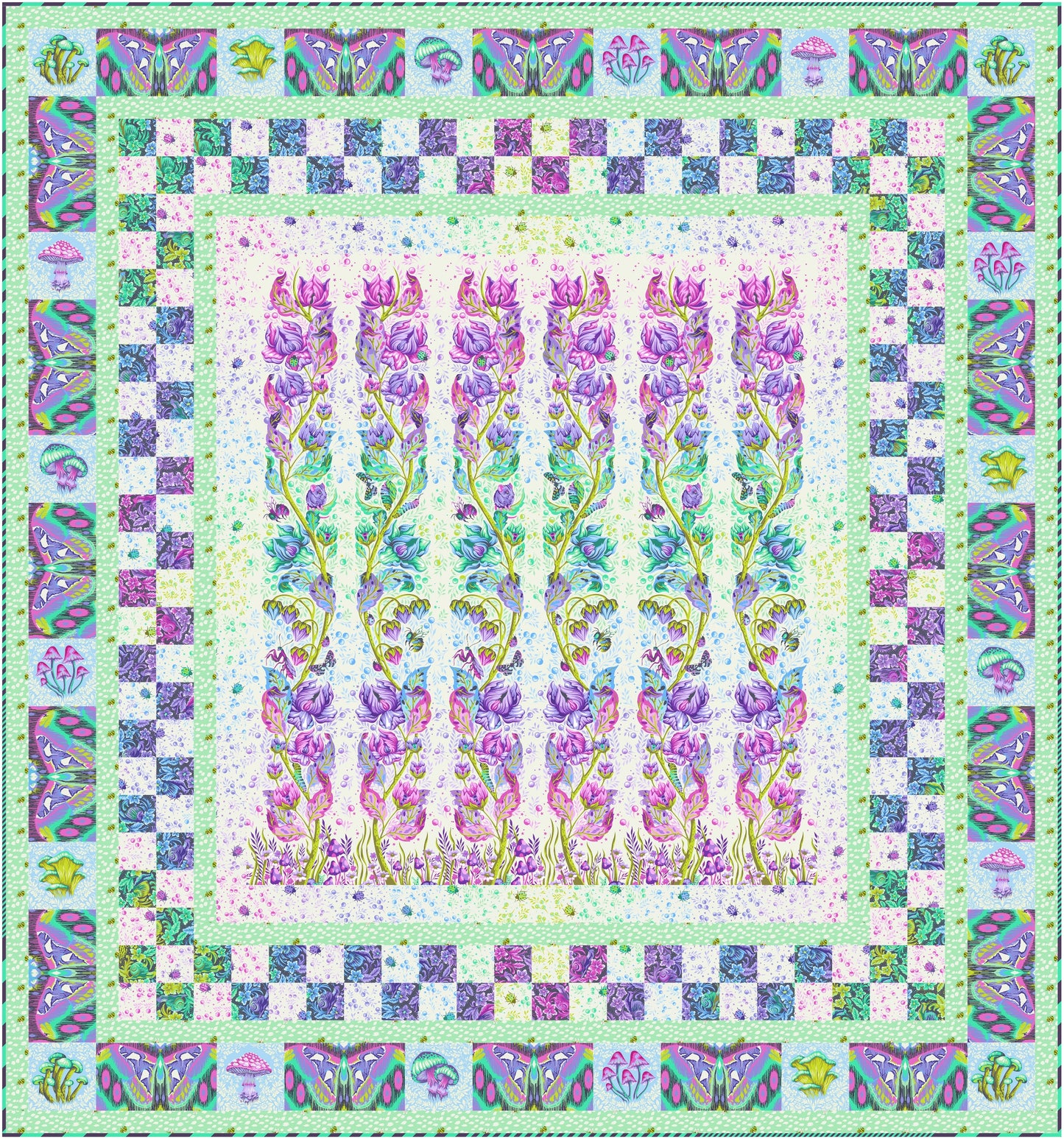 Preorder March 2027: Glow Up Daybreak Quilt Kit featuring Down to Earth by Tula Pink