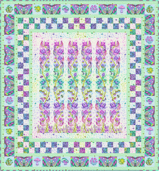 Preorder March 2027: Glow Up Daybreak Quilt Kit featuring Down to Earth by Tula Pink