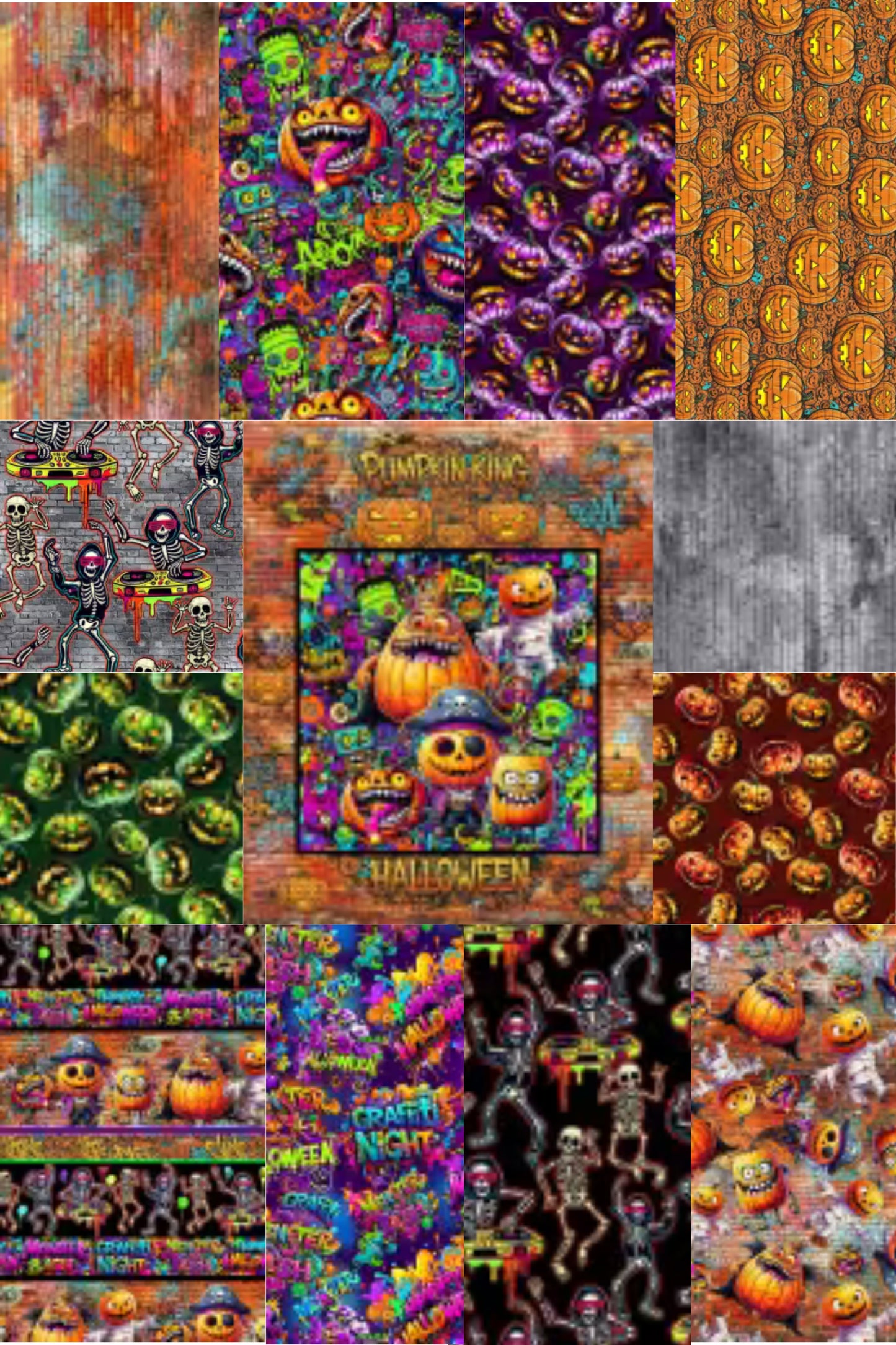 Preorder July 2027: Graff Monsta Crew HY Bundle of 12 Prints Plus 1-36" Panel by Michael Miller