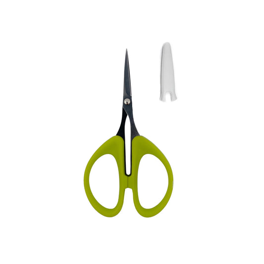 Perfect Scissors Green 4-3/16in Small Micro-Serrated Non-Slip Blade KKBPSS