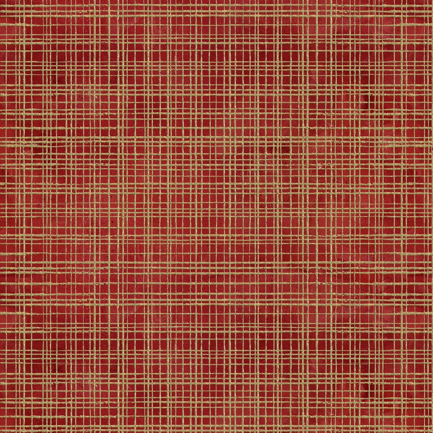 Preorder July 2027: A Rough Christmas Scarlet Faux Gold Plaid 1994-85