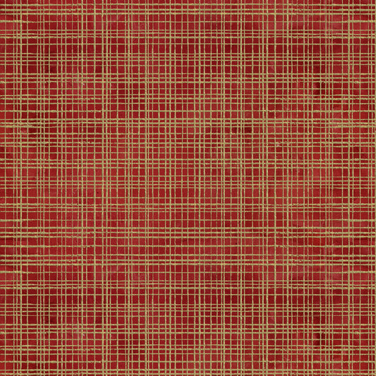 Preorder July 2027: A Rough Christmas Scarlet Faux Gold Plaid 1994-85