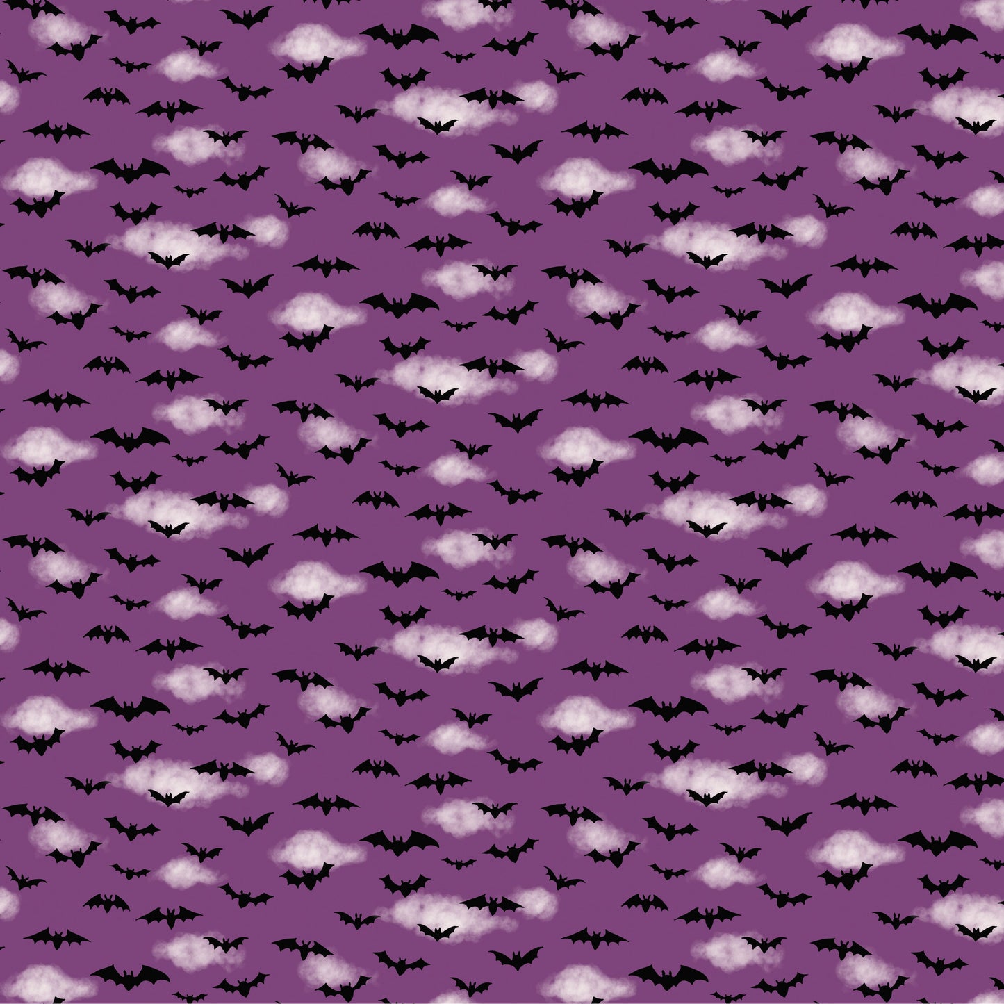 Preorder April 2027: Spooky Estate Little Bats Purple 55868-6 by Katherine Quinn