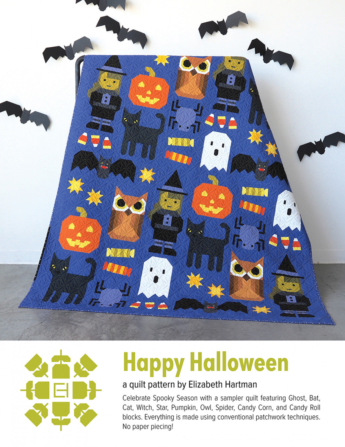 New Arrival: Happy Halloween by Elizabeth Hartman Quilt Pattern EH077