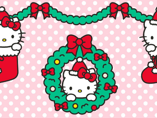 Licensed Seasonal  Hello Kitty Wreath Pink    79233-A62078 Cotton Woven Fabric