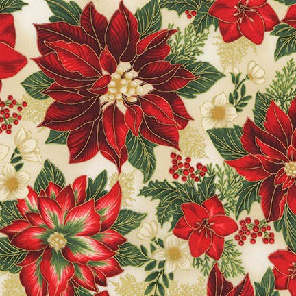 Holiday Flourish Holiday APTM-17336-223 Metallic Cotton Woven Fabric