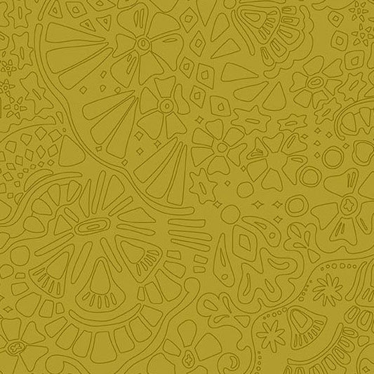 Preorder August 2026: Color Camp Grove Glass Veil Muted Gold 10426-Y by Alison Glass