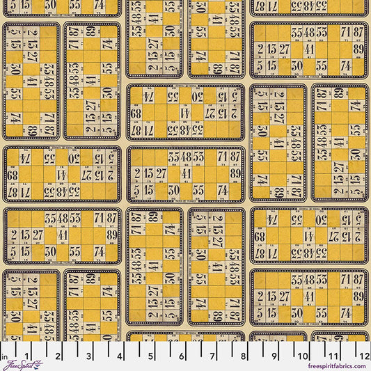 Preorder April 2026: Palette Canvas Cloth Yellow Numbers Canvas CCTH023.YELLOW by Tim Holtz