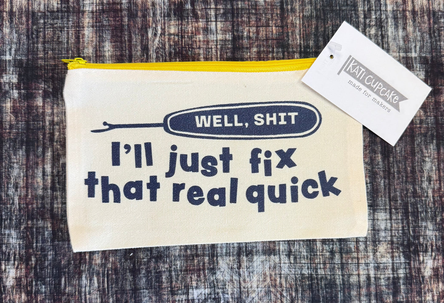 I'll Fix That Sewing Zipper Pouch by Kati Cupcake