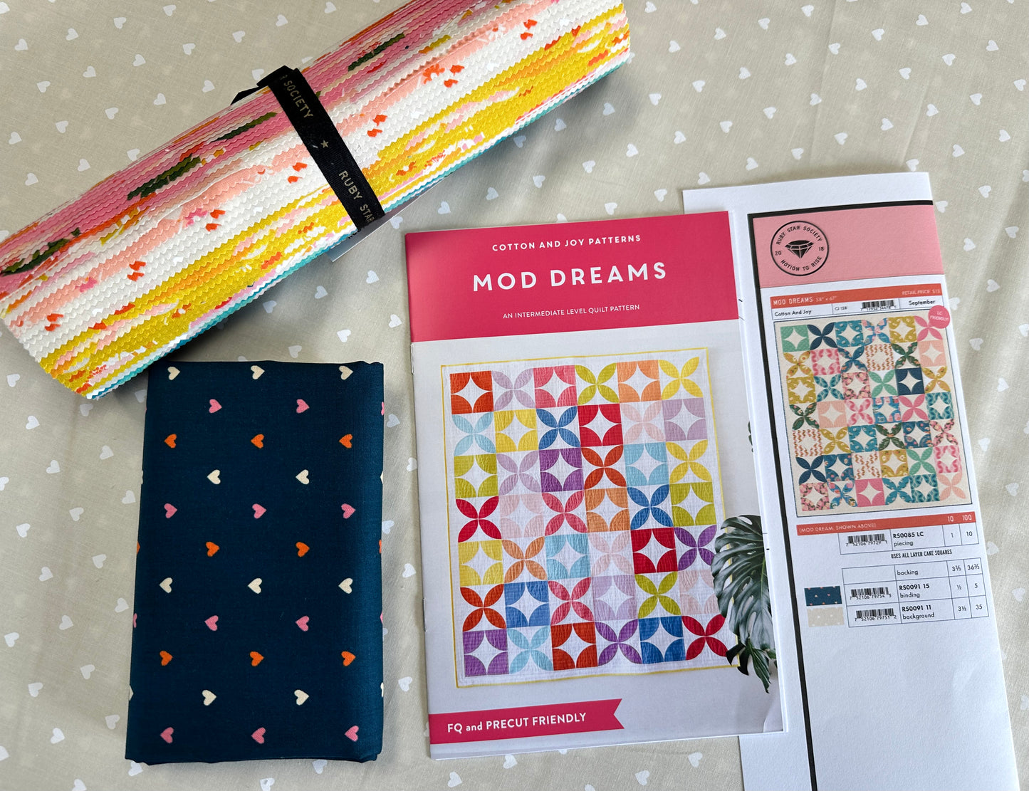 New Arrival: Juicy by Melody Miller of Ruby Star Society  Mod Dreams Quilt Kit including Pattern by Cotton and Joy