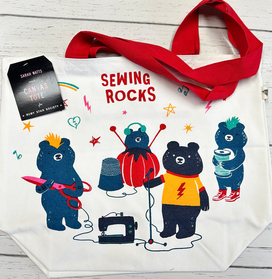 The Band Tote Bag by Sarah Watts of Ruby Star Society   RS7074