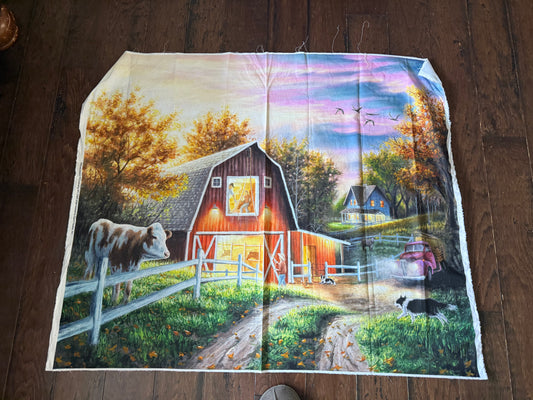 34.5" Panel Living the Good Life Cotton Woven Panel