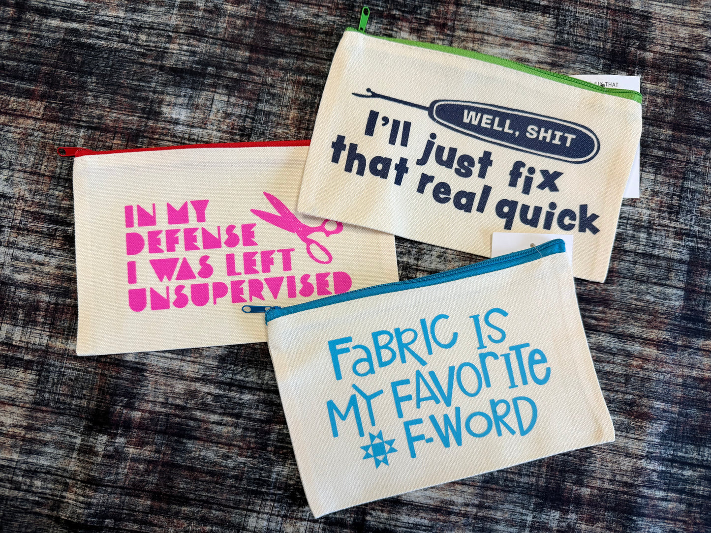 I'll Fix That Sewing Zipper Pouch by Kati Cupcake