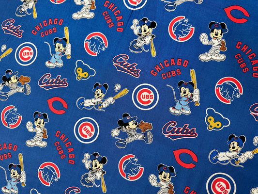 Licensed MLB Disney Mash Up Chicago Cubs 60282-B Cotton Woven Fabric