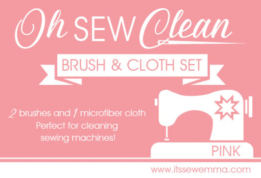 Oh Sew Clean Brush & Cloth Set ISE-759