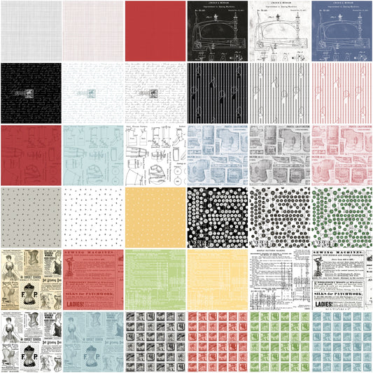 Sew Journal by J. Wecker Frisch 10" Squares Bundle of 42 piece   10-13880-42 Bundle