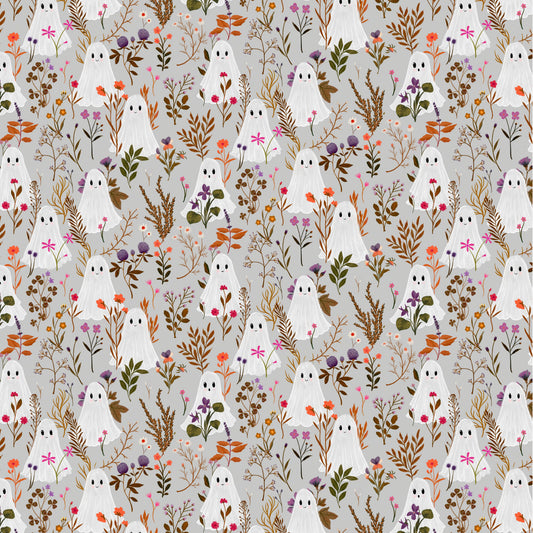 Preorder April 2027: Spooky Estate Ghost Garden Light Grey 55867-4 by Katherine Quinn