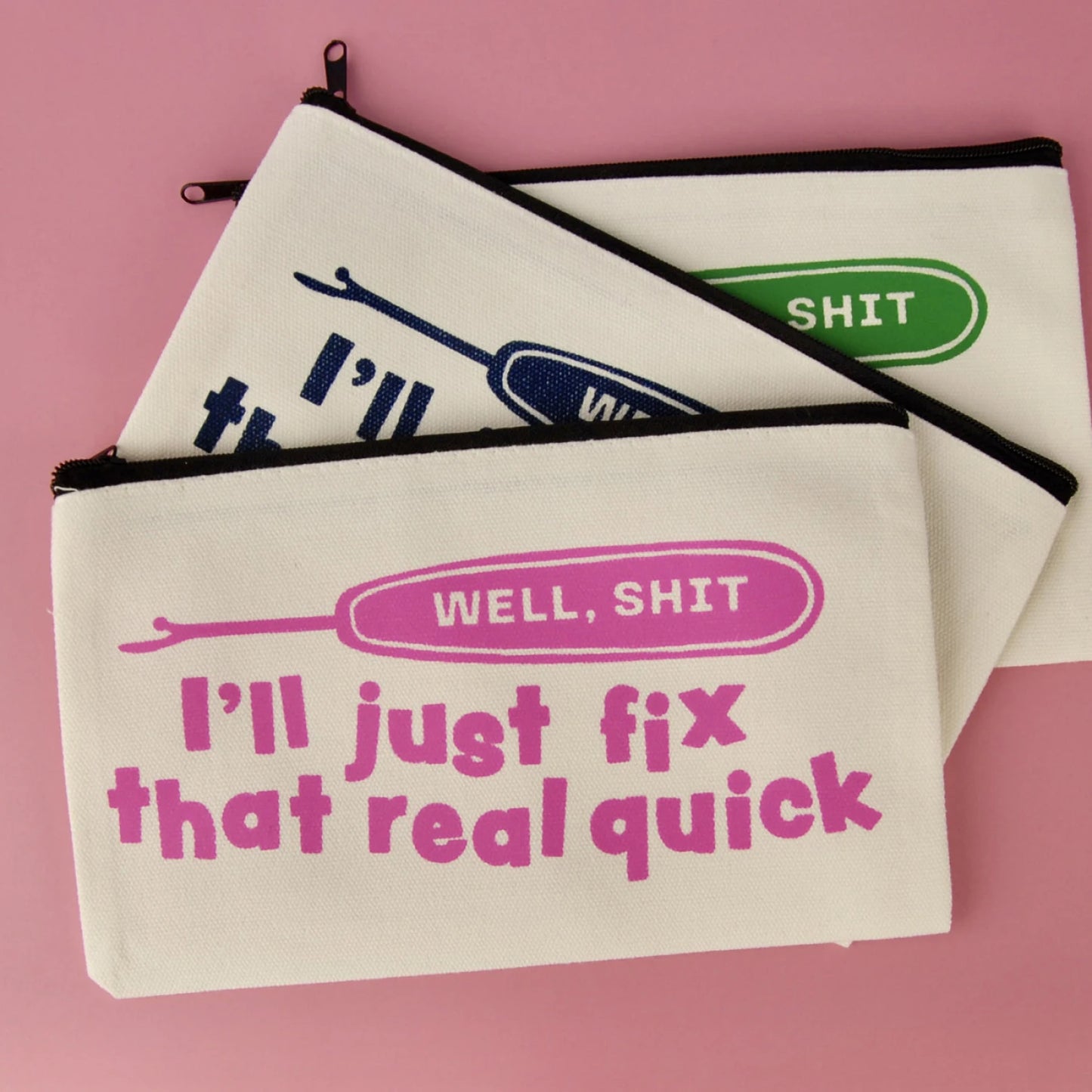 I'll Fix That Zipper Pouch by Kati Cupcake