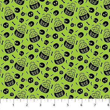 PREORDER ITEM-EXPECTED MAY 2026: Squishmallows Boo Squad Maui Skeleton Lime SQ1036-71 Cotton Woven