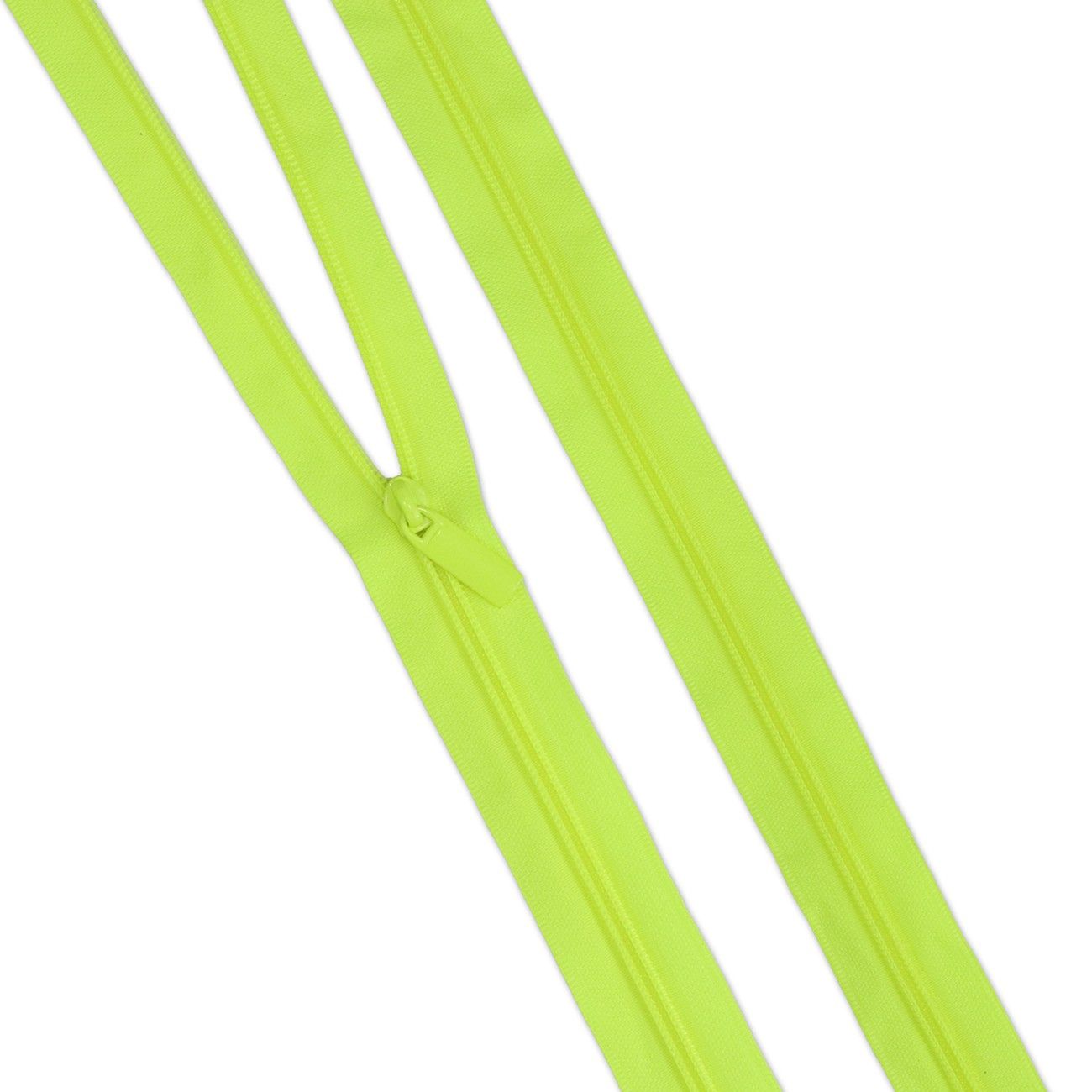 Preorder November 2026: Tula Pink Sallie Tomato: Neon Yellow #5 Nylon Coil Zippers ZBY5C143