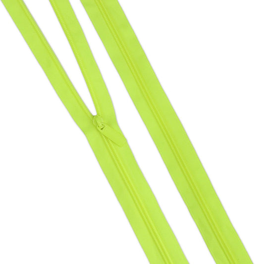 Preorder November 2026: Tula Pink Sallie Tomato: Neon Yellow #5 Nylon Coil Zippers ZBY5C143