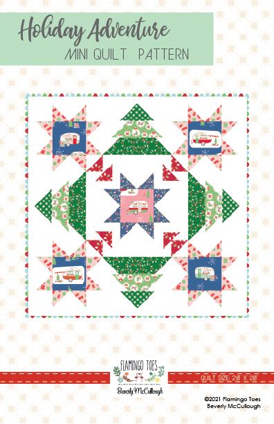 Preorder May 2027: Holiday Adventure Mini Quilt Kit Featuring Carol by Jill Howarth