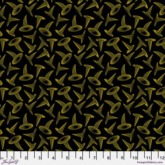 Preorder May 2027: Nocturnal Forest by Club Hauer Hats Off PWRH157.Black Fabric
