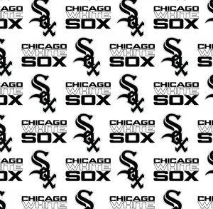 Licensed Major League Baseball  Chicago White Sox 60 Inches wide Cotton Woven Fabric