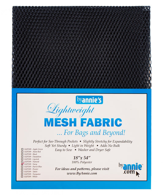 Lightweight Mesh Fabric Navy SUP209-NVY