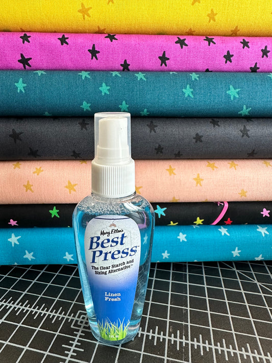 Mary Ellen’s Best Press  Linen Fresh Spray Starch Gems 2oz Spray Bottle   80071ME