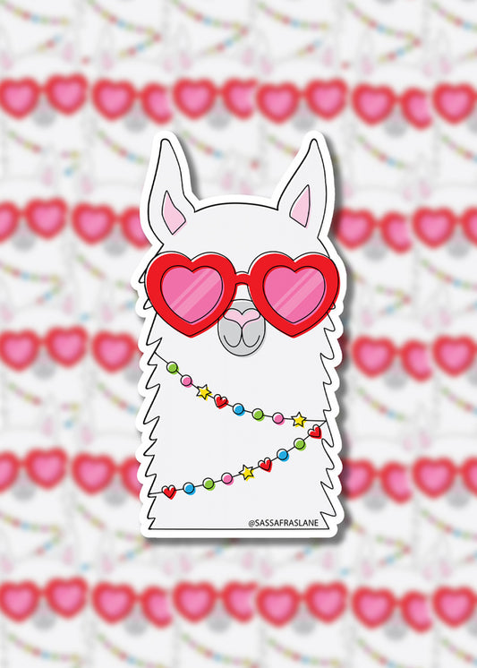 Vinyl Sticker Llama Lover Stickers   SASSSTICK-LLA